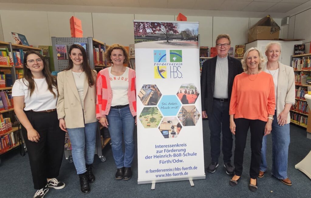 Mitglieder des Fördervereins Didem, Samire, Karin, Hans Georg, Silvia, Michaela
